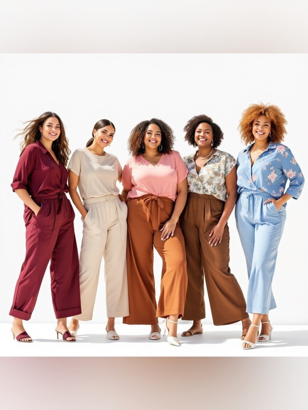 (Lot Of 5) Women's Size 12 Assorted Gloria Vanderbilt/ Lee Skimmer Capris Pants.